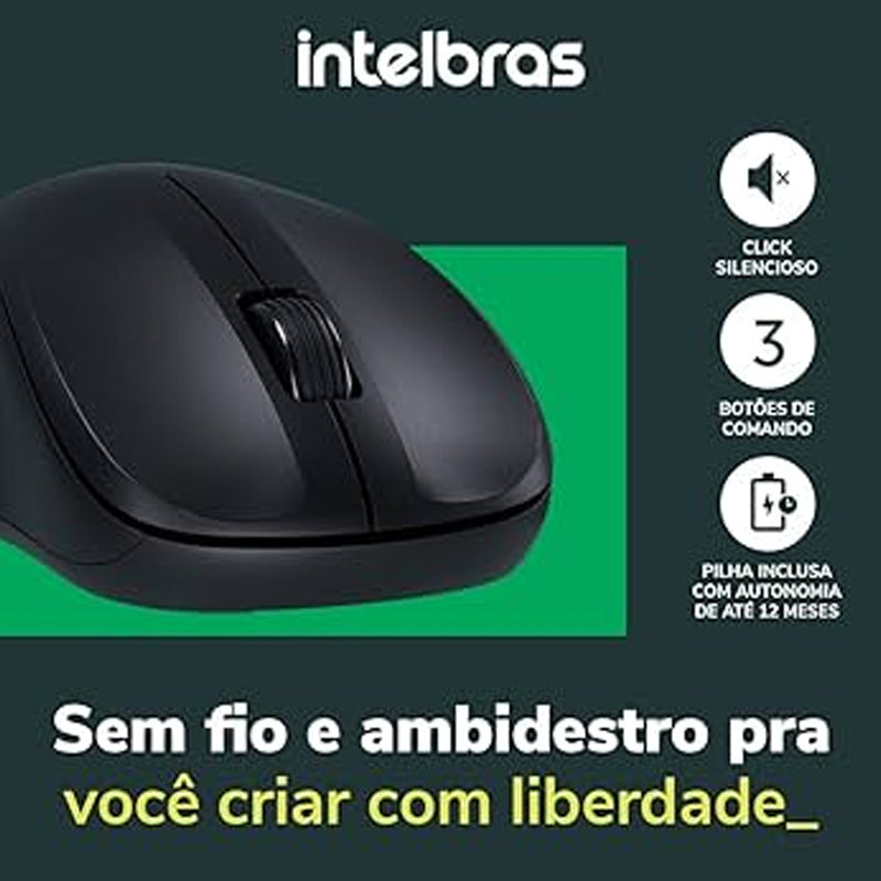 Mouse Sem Fio Intelbras MSI 55