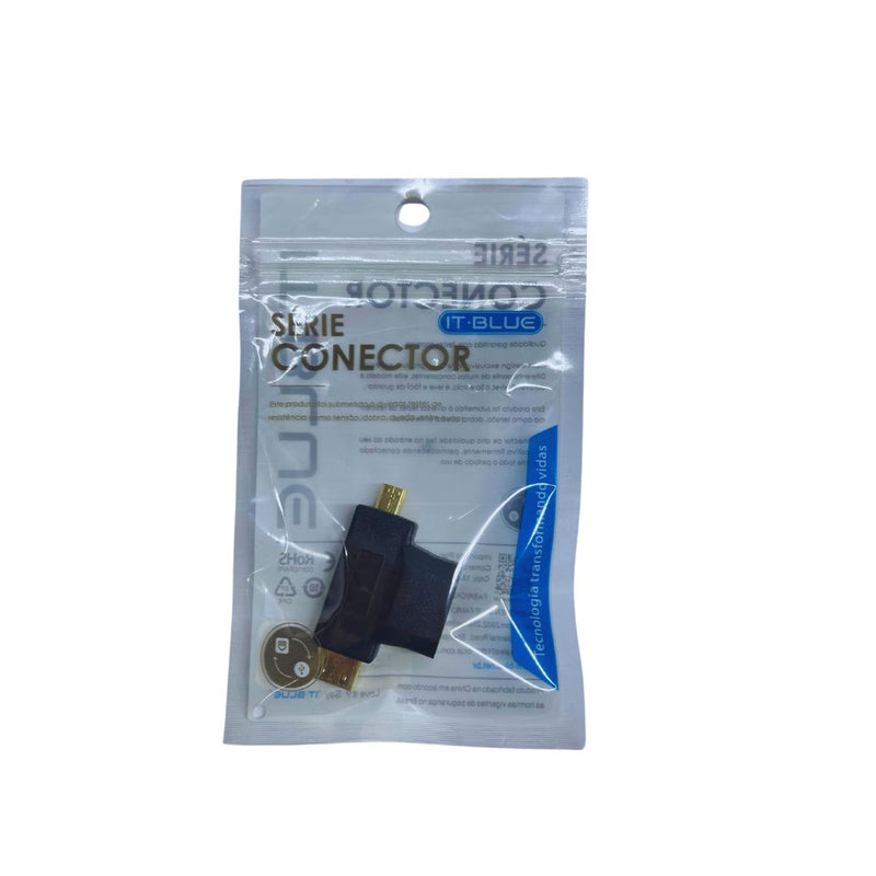 Adaptador Mini HDMI + Micro HDMI para HDMI Macho para Fêmea