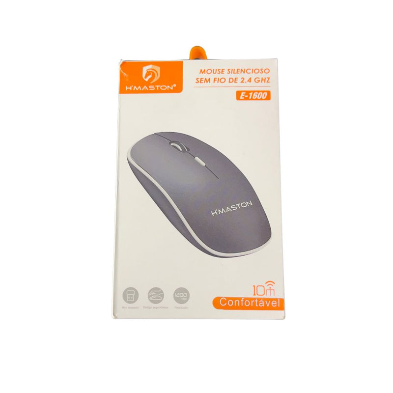 Mouse Silencioso Sem Fio de 2.4 E-1600